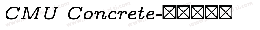 CMU Concrete字体转换